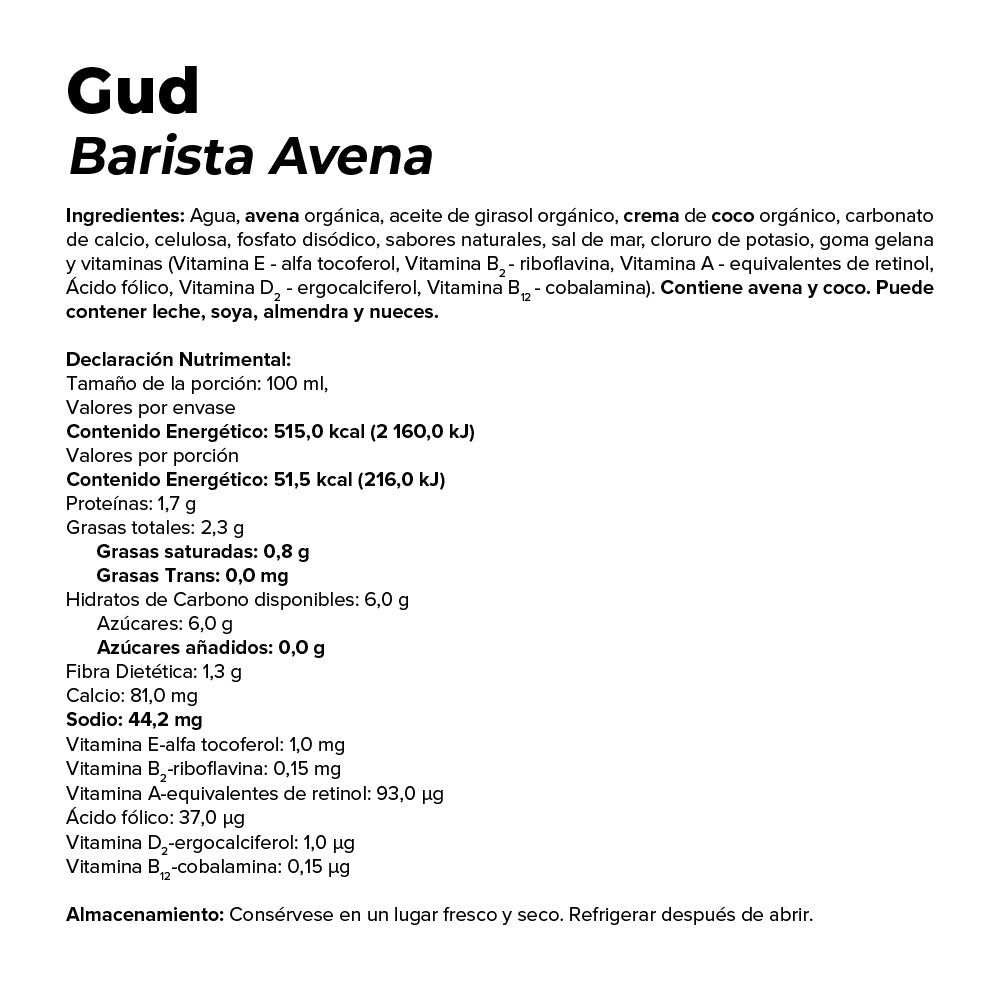 Avena Barista
