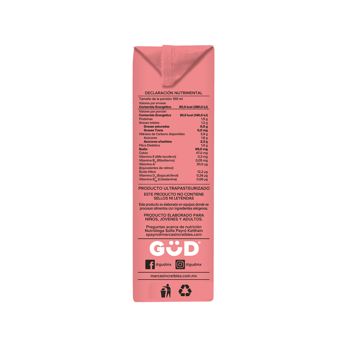 Bebida orgánica Almendra-Chocolate GUD