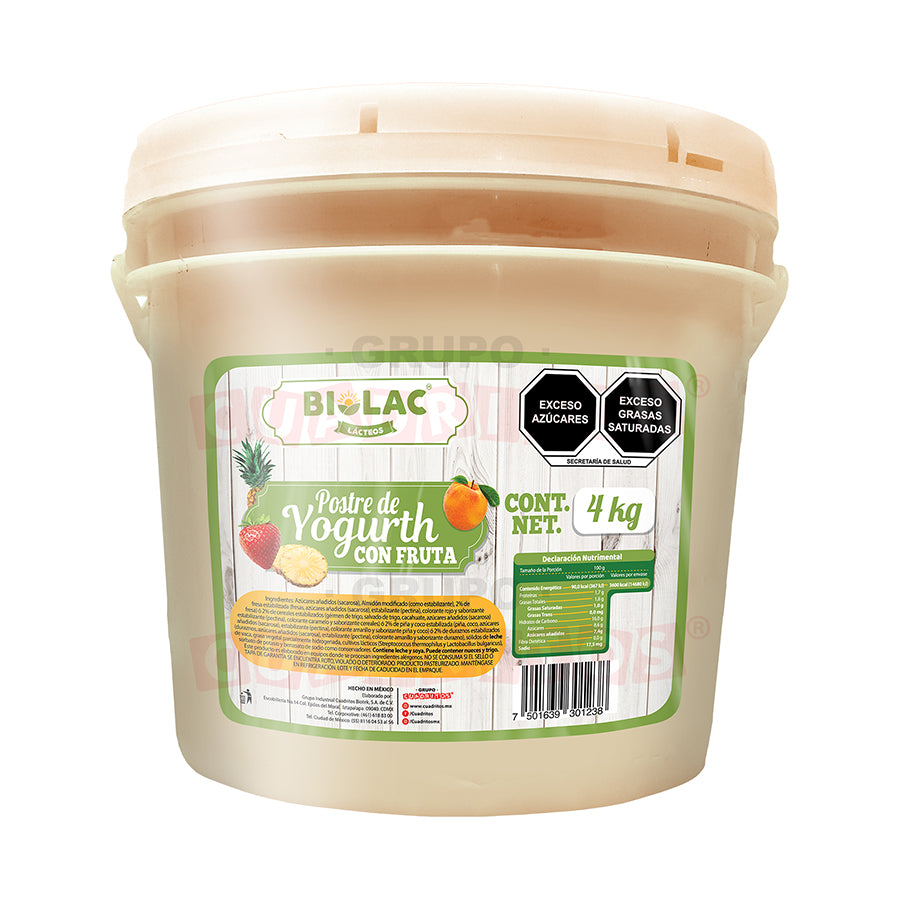 Postre de Yoghurt Con Fruta