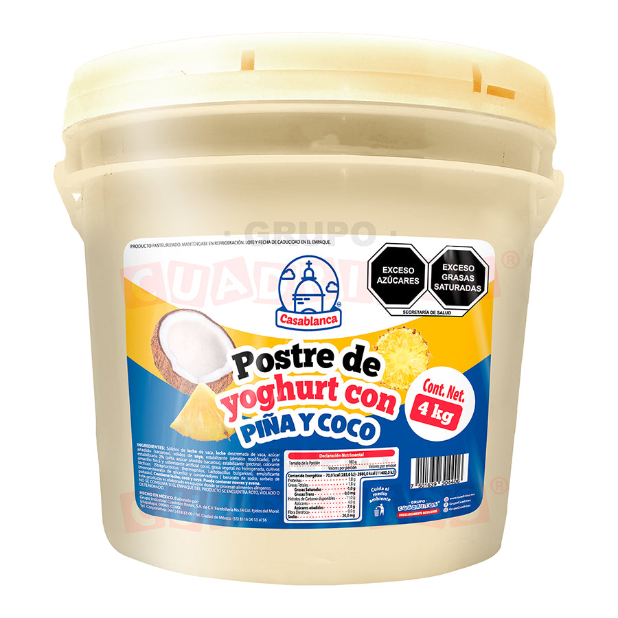 Postre de Yoghurt con frutas