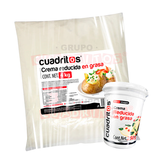 Crema reducida en grasa Cuadritos