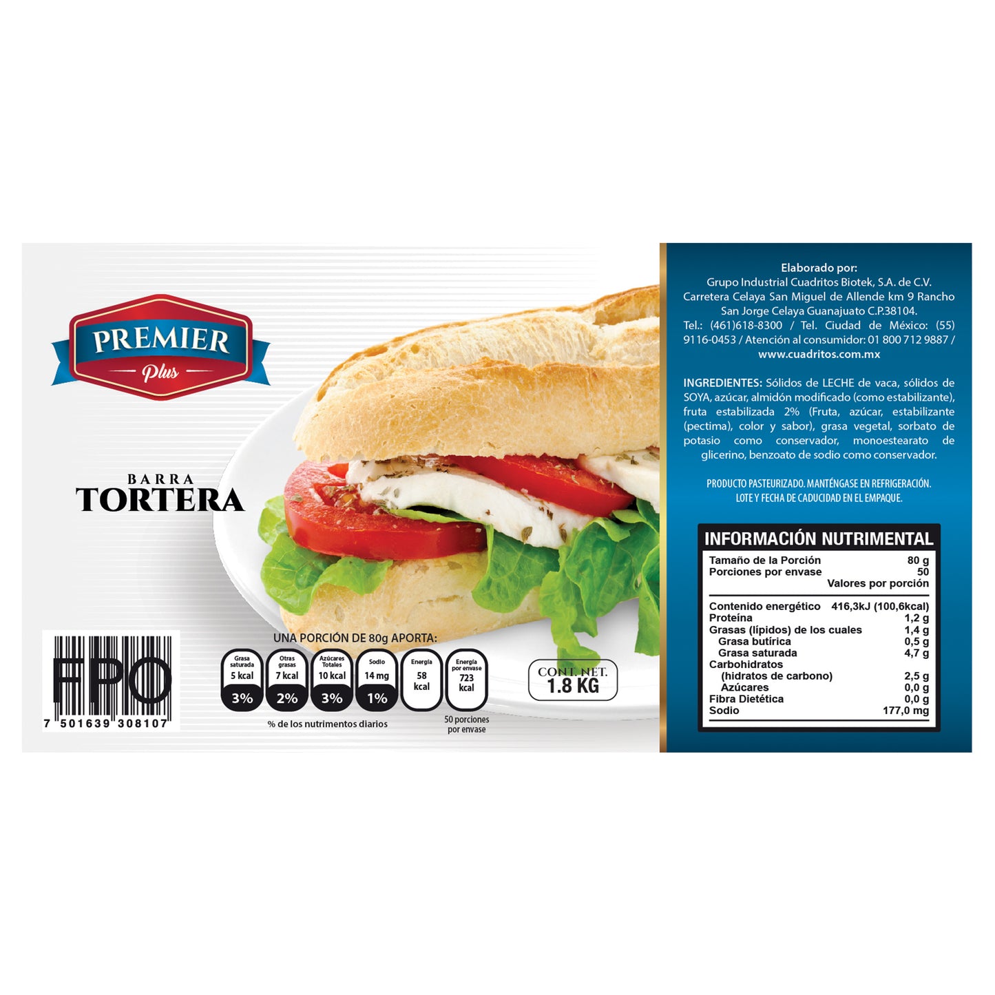 Queso Barra Tortera Premier