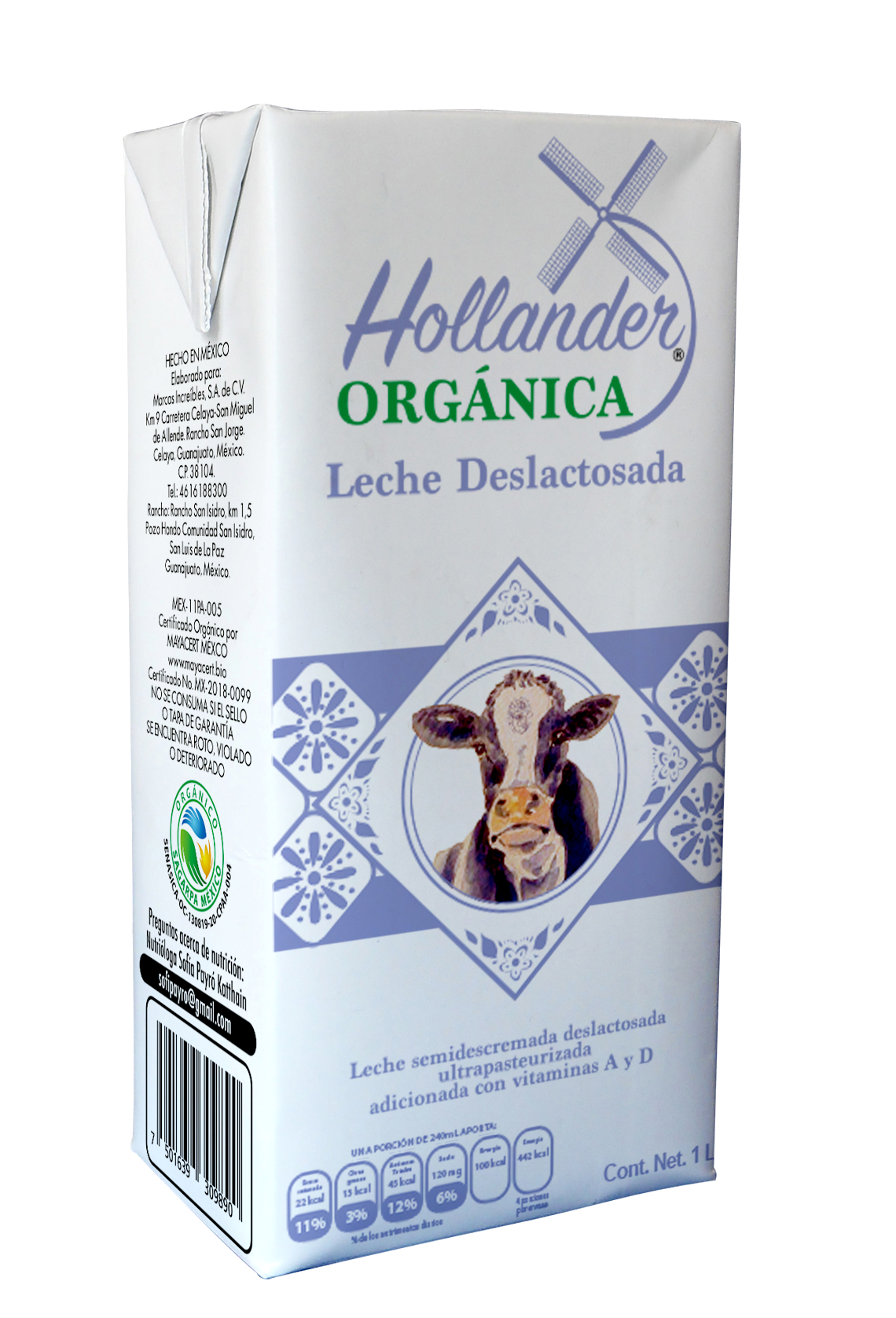 Leches Orgánicas Tetra Pak Hollander
