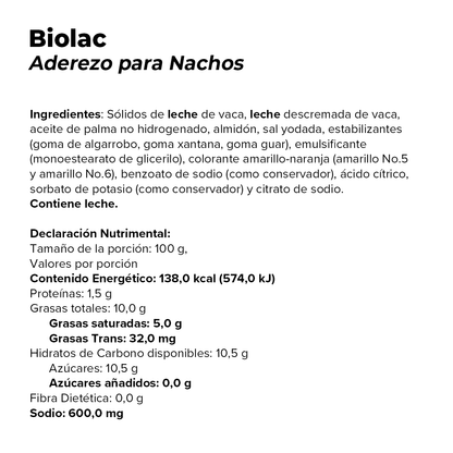 Aderezo para Nachos