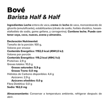 Barista Half and Half