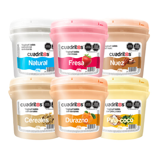 Yoghurt con fruta Cubeta