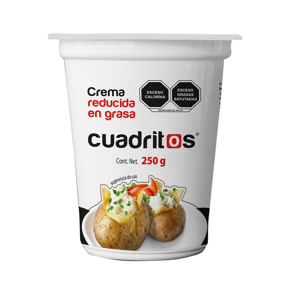 Crema reducida en grasa