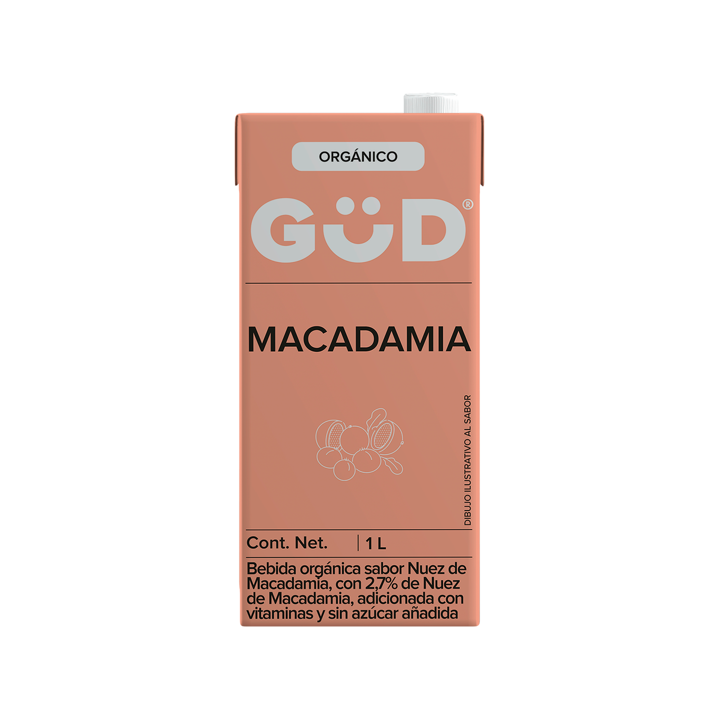Bebida orgánica Macadamia GUD
